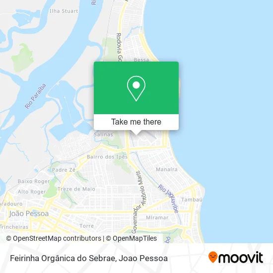 Feirinha Orgânica do Sebrae map