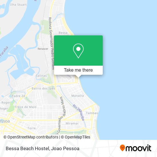 Bessa Beach Hostel map