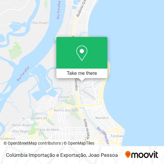 Mapa Colúmbia Importação e Exportação