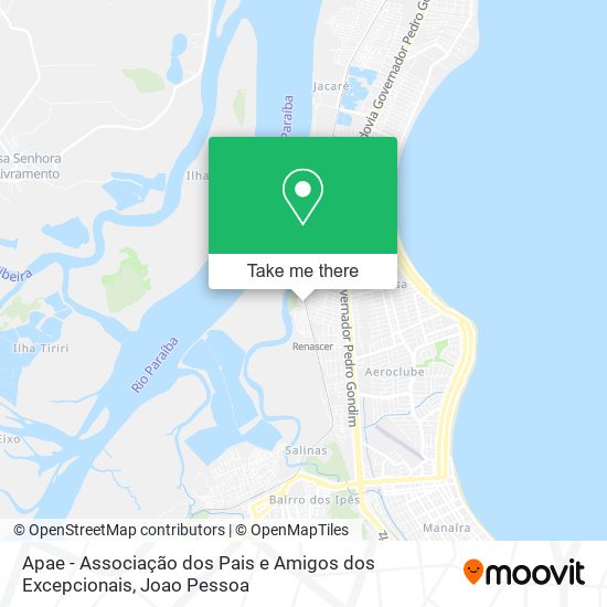 Apae - Associação dos Pais e Amigos dos Excepcionais map