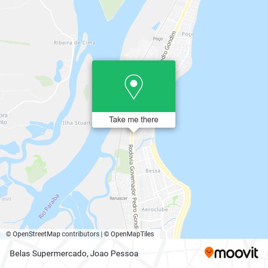 Belas Supermercado map