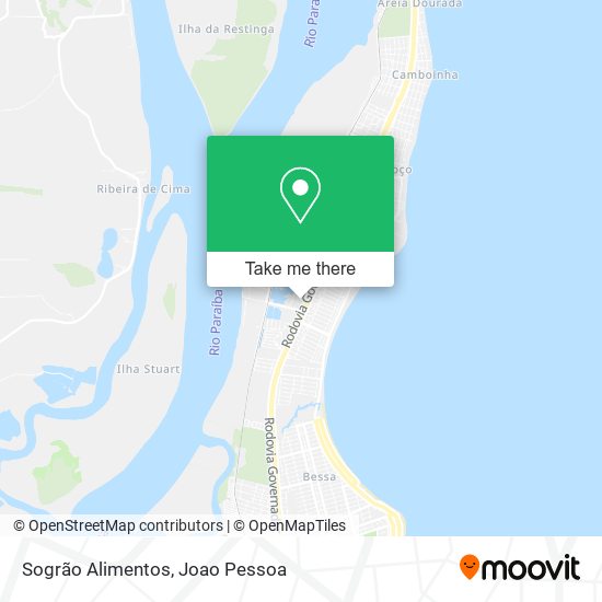 Sogrão Alimentos map