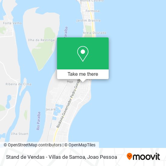 Stand de Vendas - Villas de Samoa map