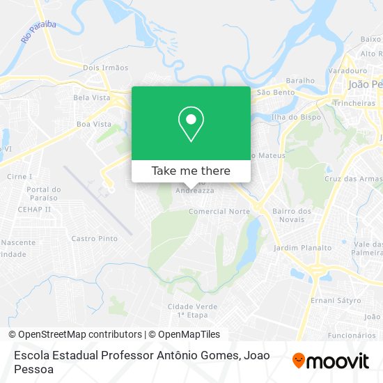 Escola Estadual Professor Antônio Gomes map