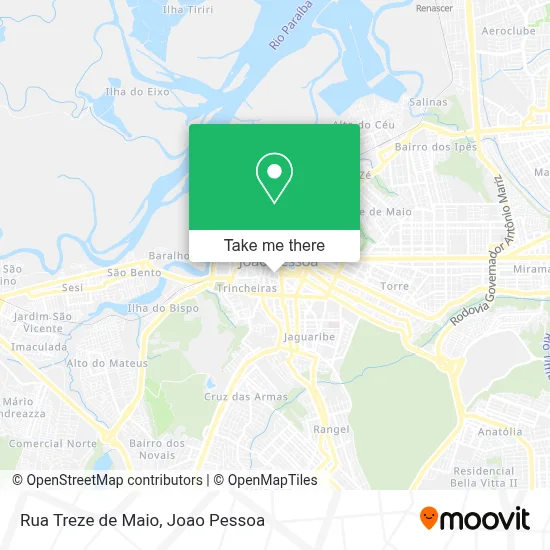 Rua Treze de Maio map