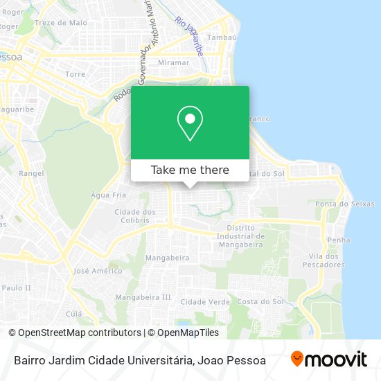 Bairro Jardim Cidade Universitária map