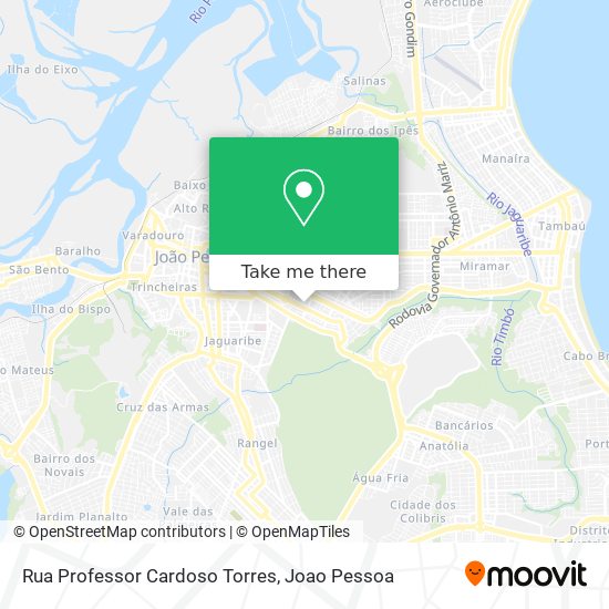Mapa Rua Professor Cardoso Torres