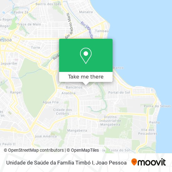 Unidade de Saúde da Família Timbó I map