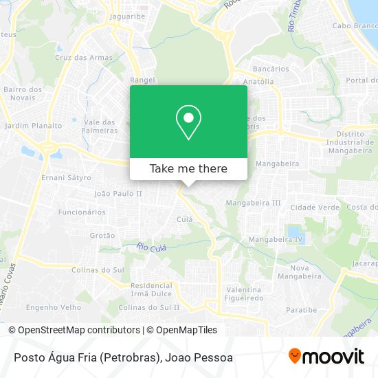Posto Água Fria (Petrobras) map