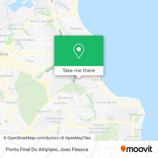 Ponto Final Do Altiplano map