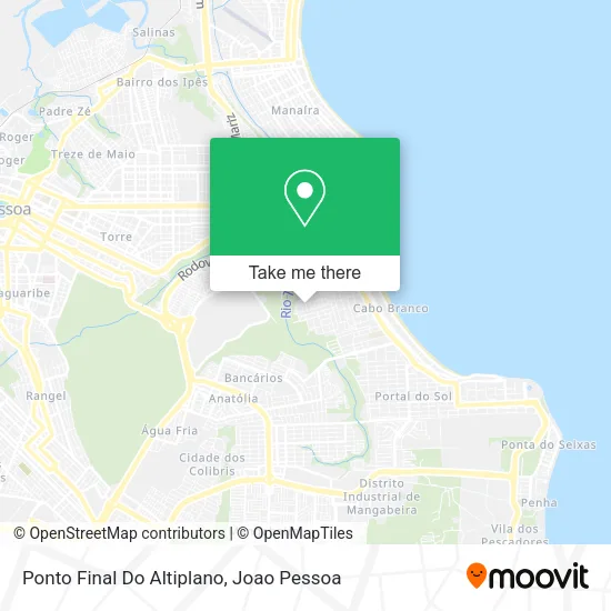 Ponto Final Do Altiplano map