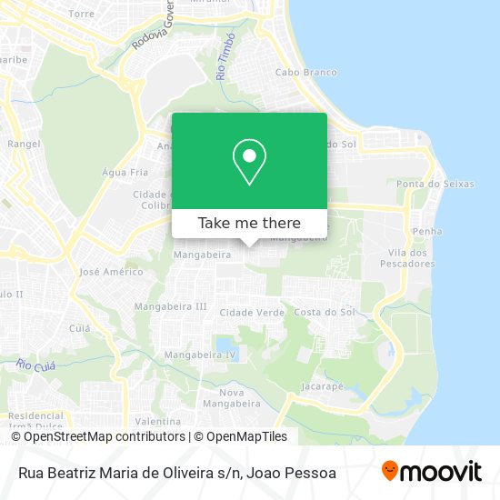 Rua Beatriz Maria de Oliveira s / n map