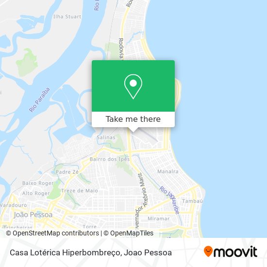 Casa Lotérica Hiperbombreço map