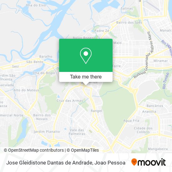 Mapa Jose Gleidistone Dantas de Andrade