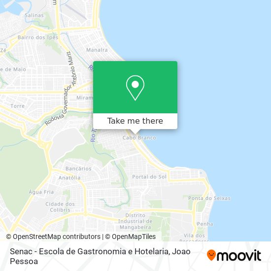 Senac - Escola de Gastronomia e Hotelaria map