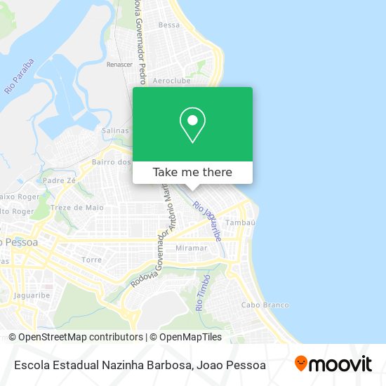 Mapa Escola Estadual Nazinha Barbosa