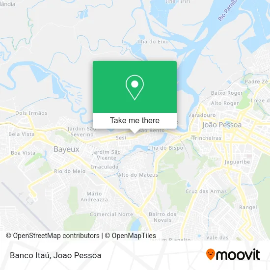 Banco Itaú map