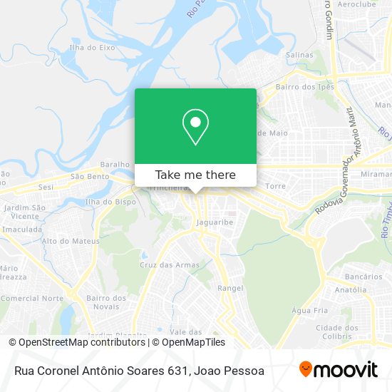 Rua Coronel Antônio Soares 631 map