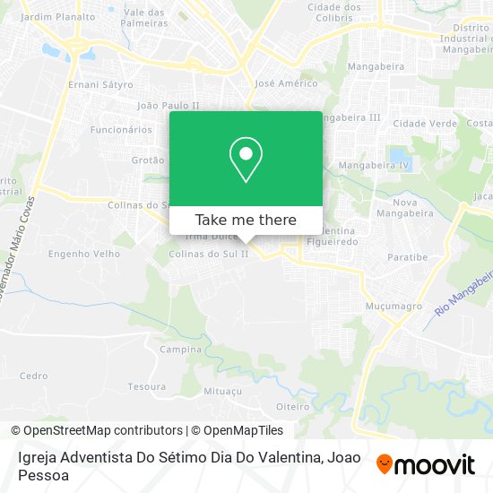 Igreja Adventista Do Sétimo Dia Do Valentina map
