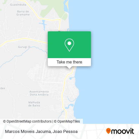 Marcos Moveis Jacuma map