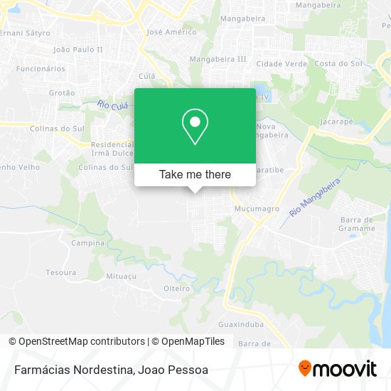 Farmácias Nordestina map