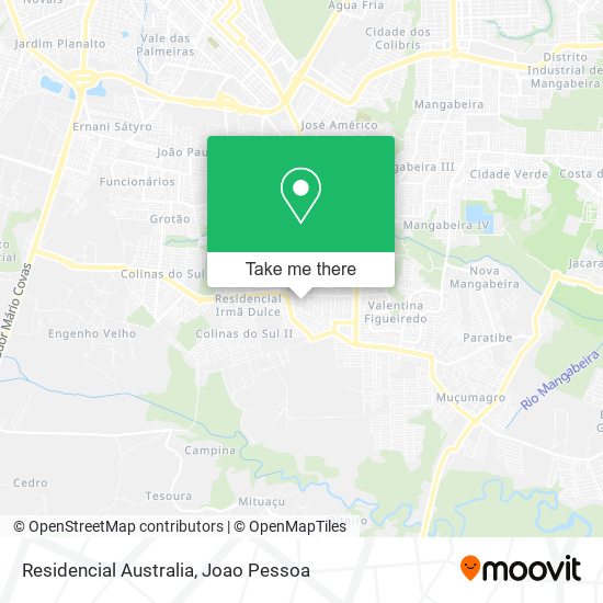 Residencial Australia map