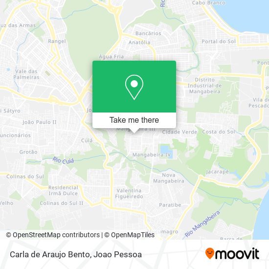 Carla de Araujo Bento map