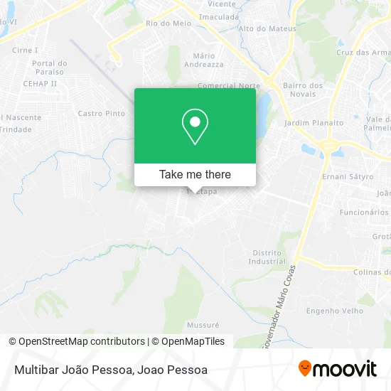 Multibar João Pessoa map