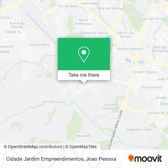 Cidade Jardim Empreendimentos map