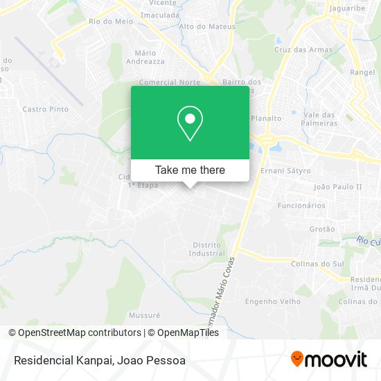 Residencial Kanpai map