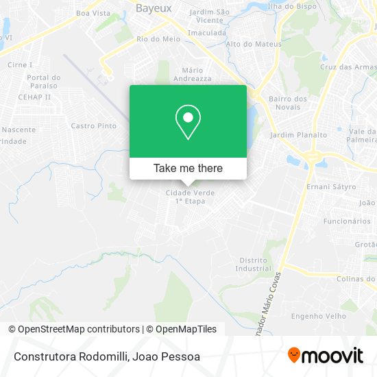 Construtora Rodomilli map