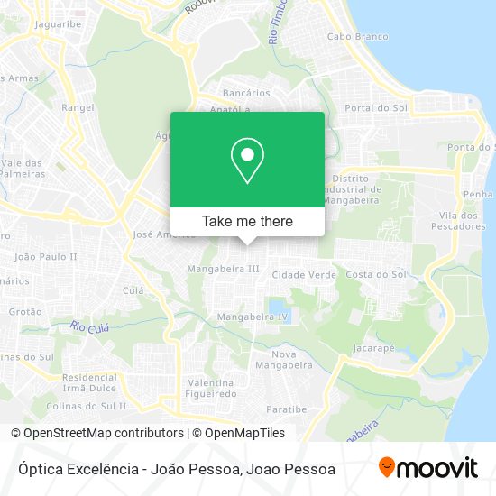 Óptica Excelência - João Pessoa map