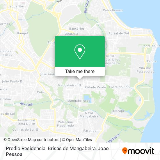 Mapa Predio Residencial Brisas de Mangabeira