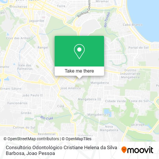 Consultório Odontológico Cristiane Helena da Silva Barbosa map