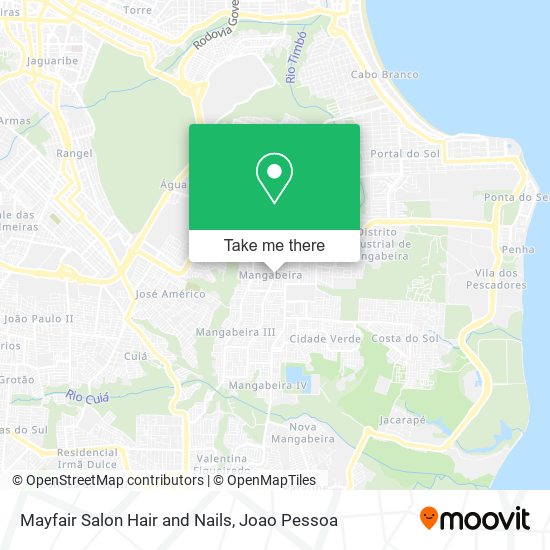 Mayfair Salon Hair and Nails map