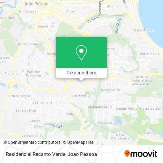 Mapa Residencial Recanto Verde