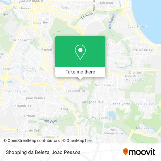 Shopping da Beleza map