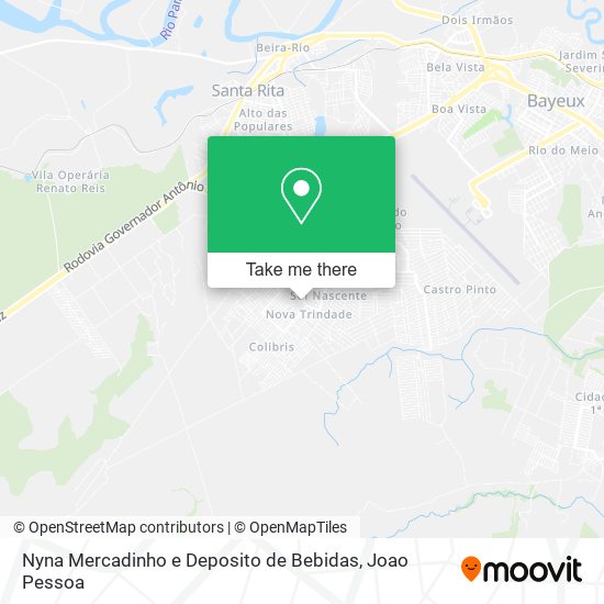 Nyna Mercadinho e Deposito de Bebidas map