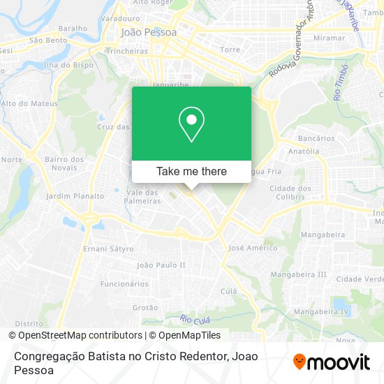 Congregação Batista no Cristo Redentor map