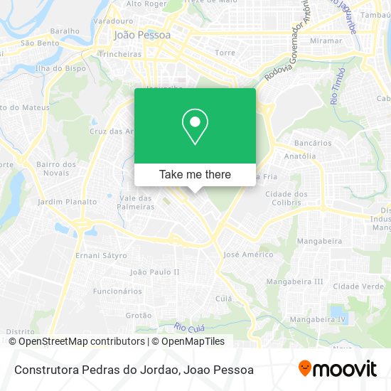 Construtora Pedras do Jordao map