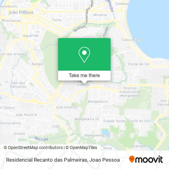 Mapa Residencial Recanto das Palmeiras