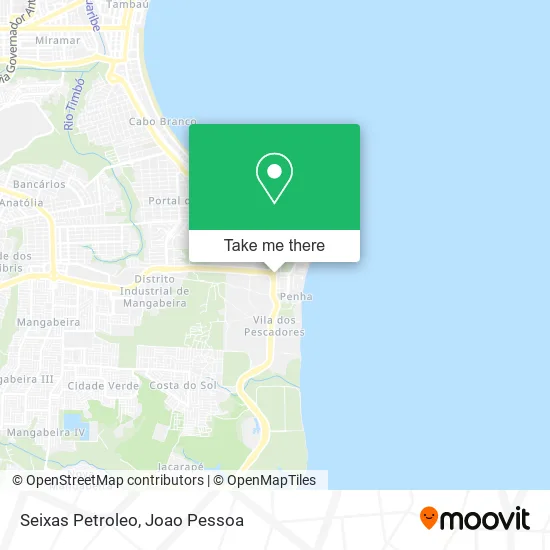 Seixas Petroleo map