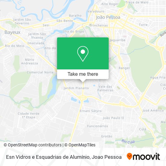 Esn Vidros e Esquadrias de Alumínio map