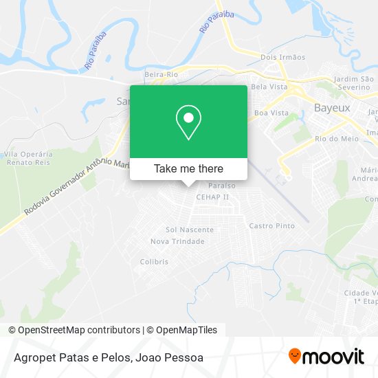 Agropet Patas e Pelos map