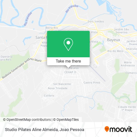 Studio Pilates Aline Almeida map
