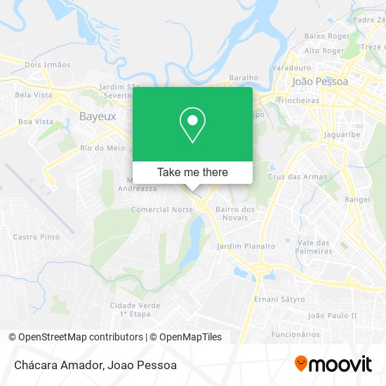 Chácara Amador map