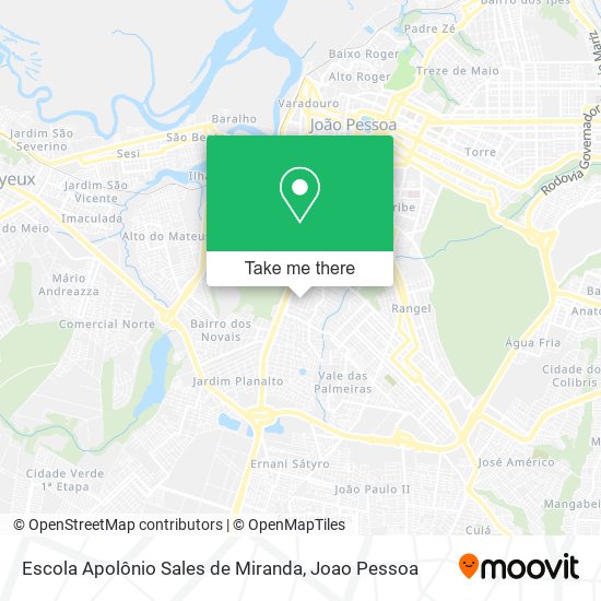 Mapa Escola Apolônio Sales de Miranda