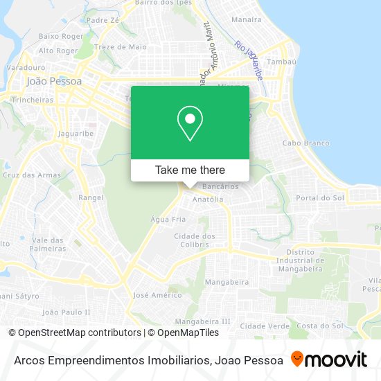 Mapa Arcos Empreendimentos Imobiliarios