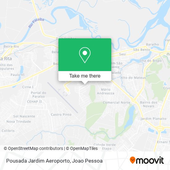 Pousada Jardim Aeroporto map