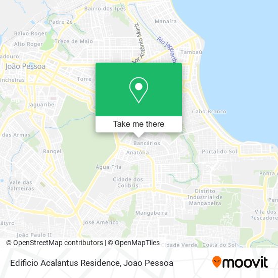 Edificio Acalantus Residence map